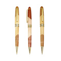 New Gift Wood Ball Pen Twisting Ballpoint Pen